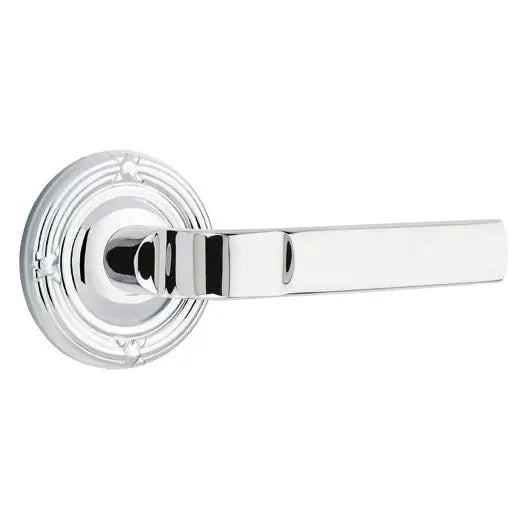 Emtek Aston Lever with Ribbon and Reed Rose by Emtek