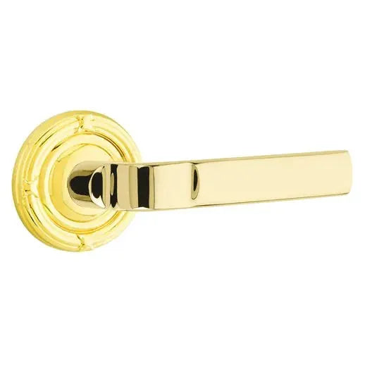 Emtek Aston Lever with Ribbon and Reed Rose by Emtek