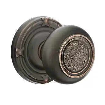 Emtek Belmont Knob with Ribbon and Reed Rose by Emtek
