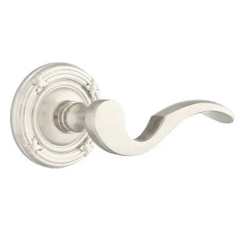 Emtek Cortina Door Lever with Ribbon and Reed Rose by Emtek