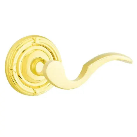 Emtek Cortina Door Lever with Ribbon and Reed Rose by Emtek