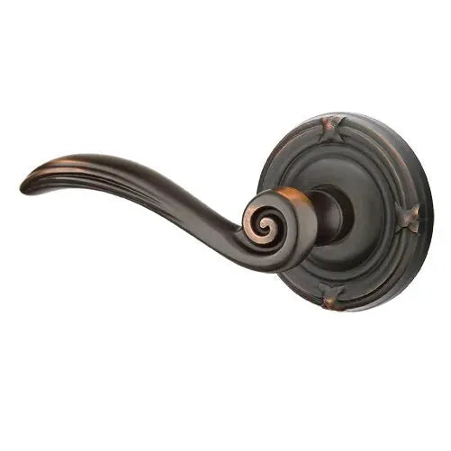 Emtek Elan Lever with Ribbon and Reed Rose by Emtek