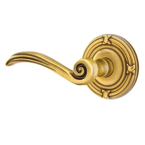 Emtek Elan Lever with Ribbon and Reed Rose by Emtek