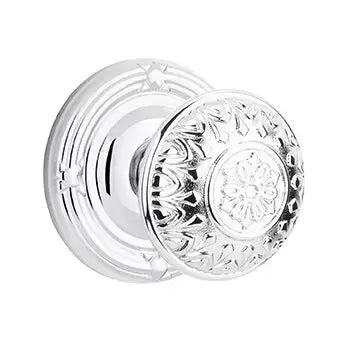 Emtek Lancaster Knob with Ribbon and Reed Rose by Emtek