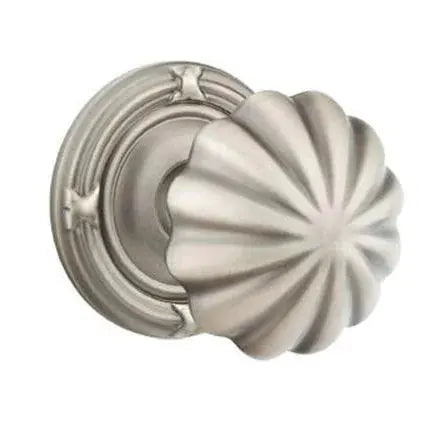 Emtek Melon Door Knob with Ribbon and Reed Rose by Emtek