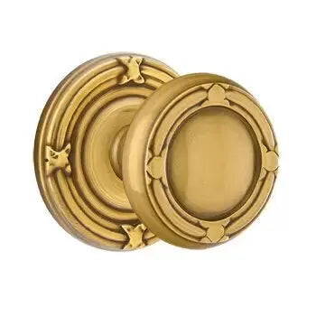Emtek Ribbon and Reed Knob with Ribbon and Reed Rose by Emtek