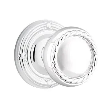 Emtek Rope Knob with Ribbon and Reed Rose by Emtek