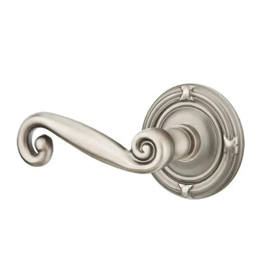 Emtek Rustic Door Lever with Ribbon and Reed Rose by Emtek