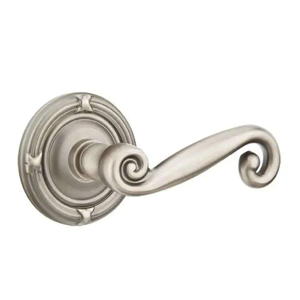 Emtek Rustic Door Lever with Ribbon and Reed Rose by Emtek