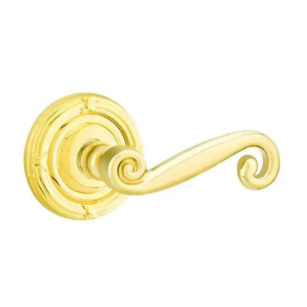 Emtek Rustic Door Lever with Ribbon and Reed Rose by Emtek
