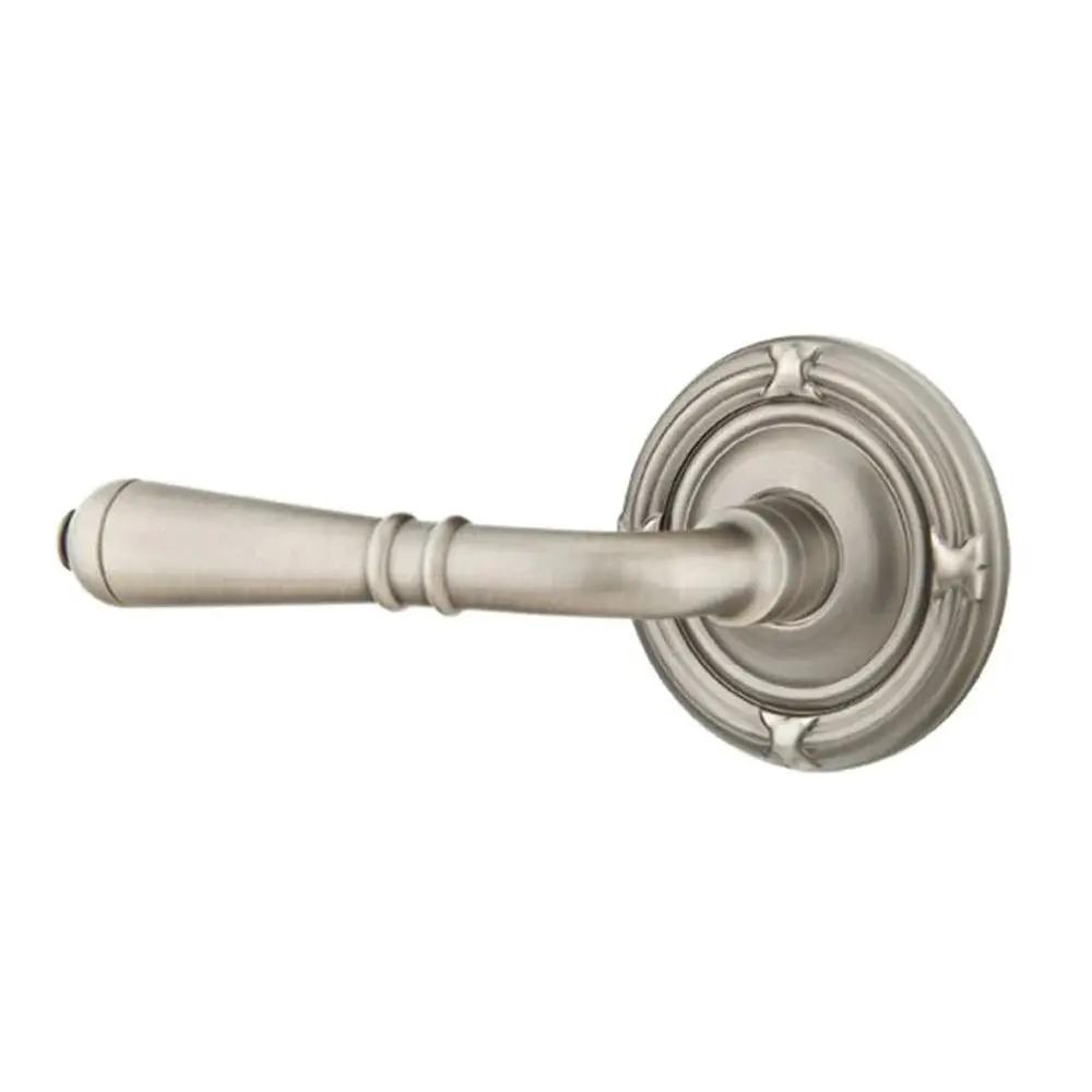 Emtek Turino Door Lever with Ribbon and Reed Rose by Emtek