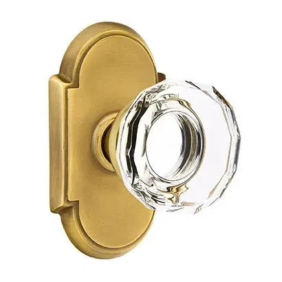 Emtek Lowell Door Knob with #8 Rose by Emtek