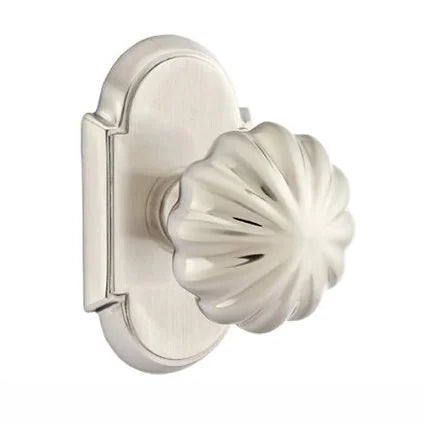 Emtek Melon Door Knob with #8 Rose by Emtek