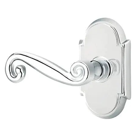 Emtek Rustic Door Lever with #8 Rose by Emtek