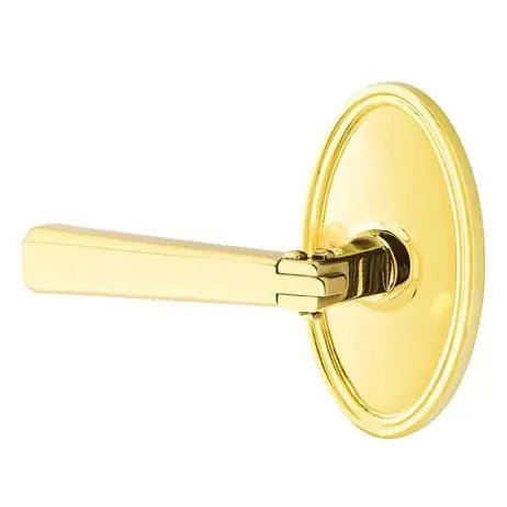 Emtek Arts and Crafts Door Lever with Oval Rose by Emtek