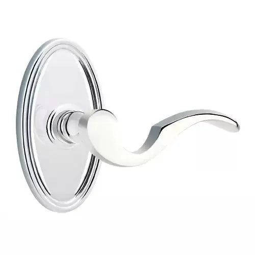 Emtek Cortina Door Lever with Oval Rose by Emtek