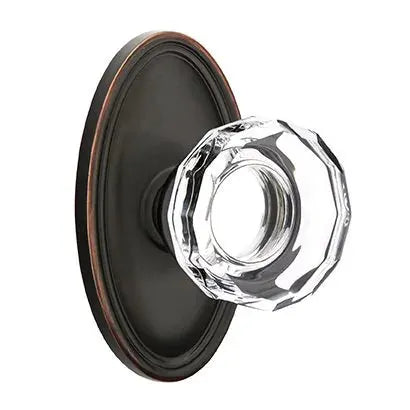 Emtek Lowell Door Knob with Oval Rose by Emtek