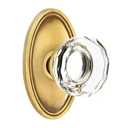 Emtek Lowell Door Knob with Oval Rose by Emtek