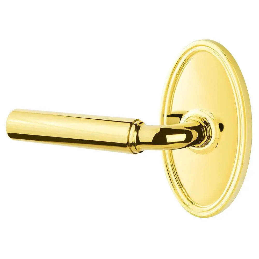 Emtek Manning Door Lever with Oval Rose by Emtek