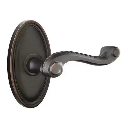 Emtek Rope Lever with Oval Rose by Emtek
