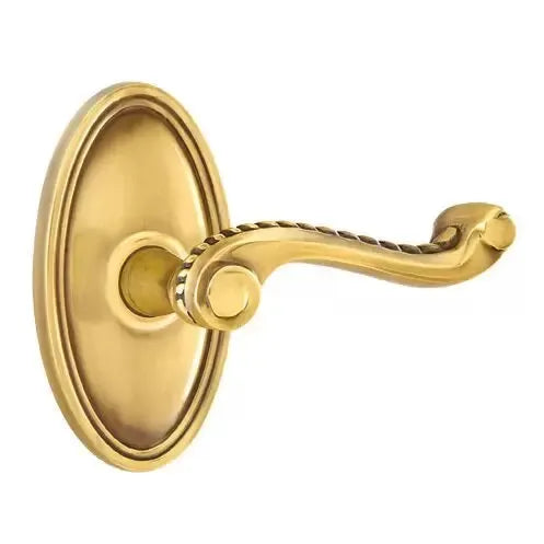 Emtek Rope Lever with Oval Rose by Emtek