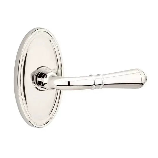 Emtek Turino Door Lever with Oval Rose by Emtek