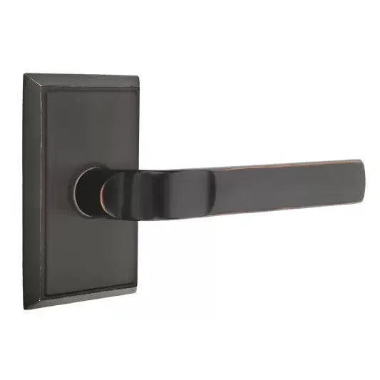 Emtek Aston Lever with Rectangular Rose by Emtek