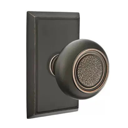 Emtek Belmont Knob with Rectangular Rose by Emtek