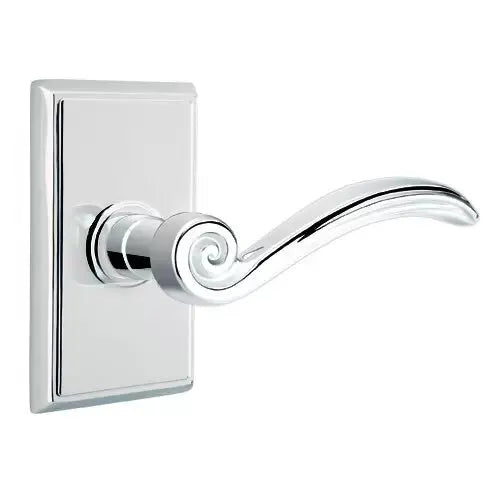 Emtek Elan Lever with Rectangular Rose by Emtek