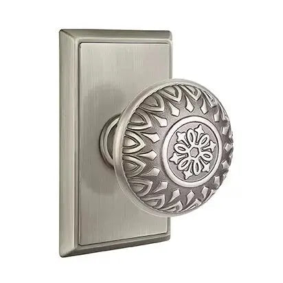 Emtek Lancaster Knob with Rectangular Rose by Emtek