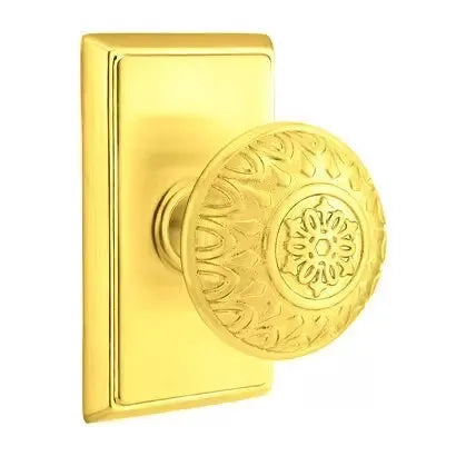 Emtek Lancaster Knob with Rectangular Rose by Emtek