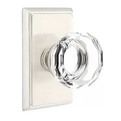 Emtek Lowell Door Knob with Rectangular Rose by Emtek