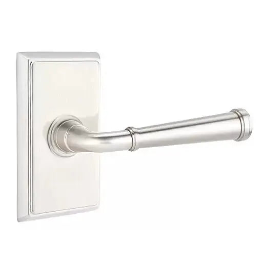 Emtek Merrimack Lever with Rectangular Rose by Emtek