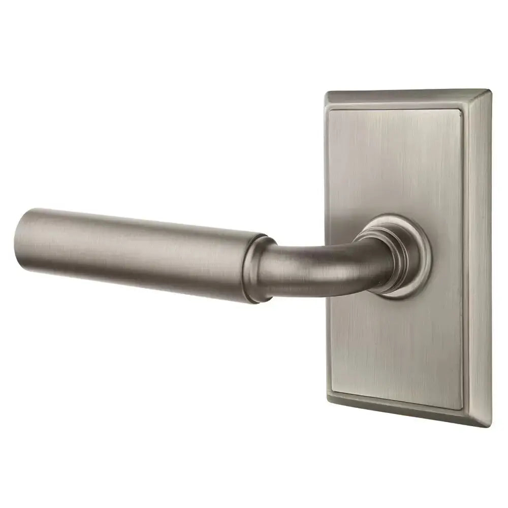 Emtek Manning Door Lever with Rectangular Rose by Emtek