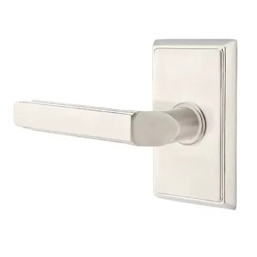 Emtek Milano Door Lever with Rectangular Rose by Emtek