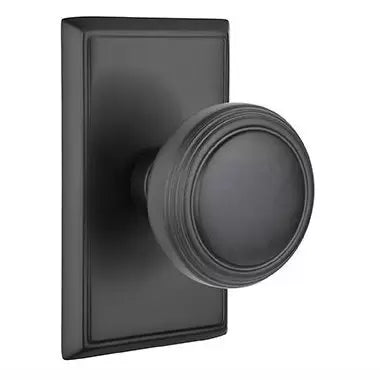 Emtek Norwich Door Knob with Rectangular Rose by Emtek