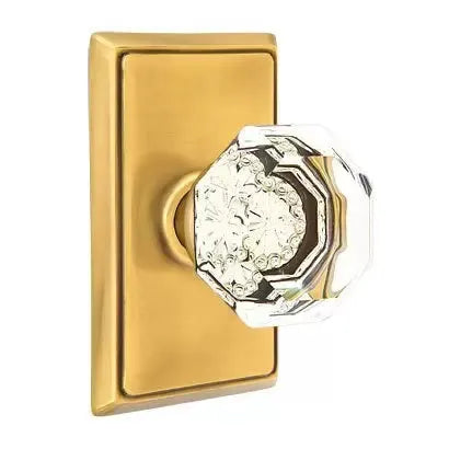 Emtek Old Town Door Knob with Rectangular Rose by Emtek