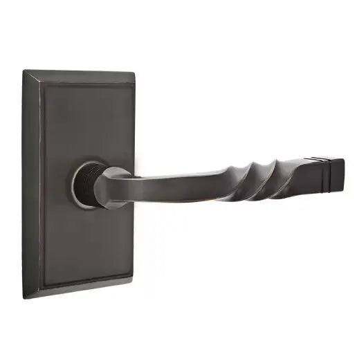 Emtek Sante Fe Lever with Rectangular Rose by Emtek