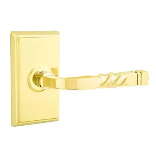 Emtek Sante Fe Lever with Rectangular Rose by Emtek