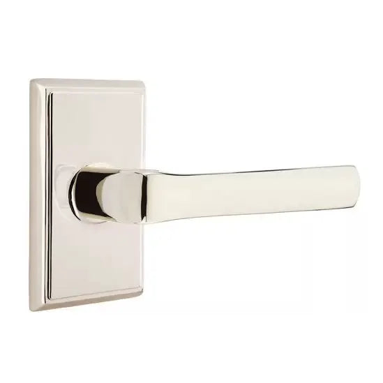 Emtek Spencer Lever with Rectangular Rose by Emtek