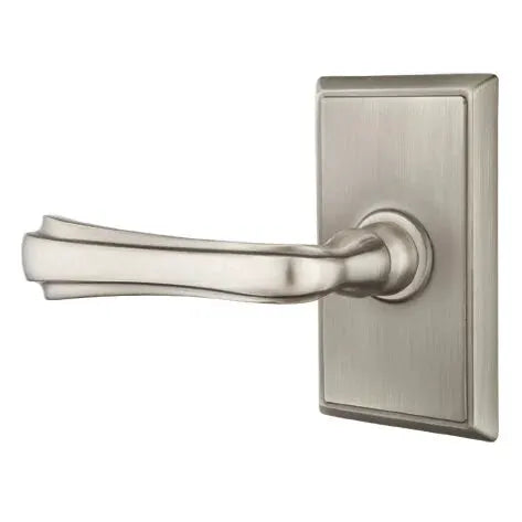 Emtek Wembley Lever with Rectangular Rose by Emtek