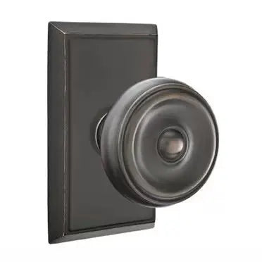 Emtek Waverly Door Knob with Rectangular Rose by Emtek