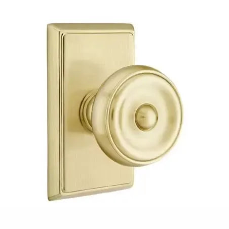 Emtek Waverly Door Knob with Rectangular Rose by Emtek