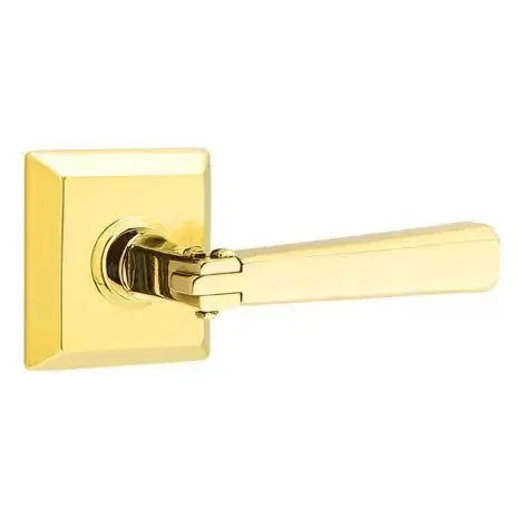 Emtek Arts and Crafts Door Lever with Quincy Rose by Emtek