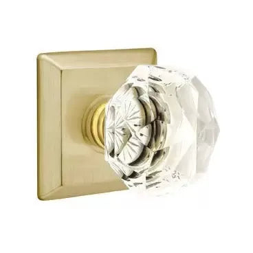 Emtek Diamond Door Knob with Quincy Rose by Emtek