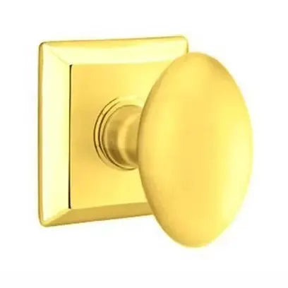 Emtek Egg Door Knob with Quincy Rose by Emtek