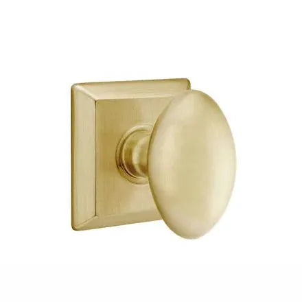 Emtek Egg Door Knob with Quincy Rose by Emtek