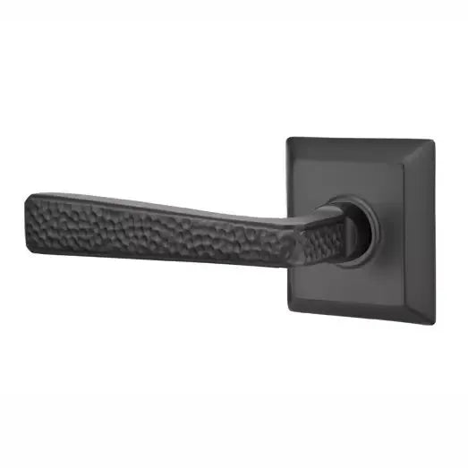 Emtek Hammered Door Lever with Quincy Rose by Emtek