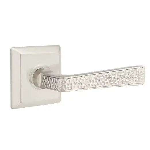 Emtek Hammered Door Lever with Quincy Rose by Emtek