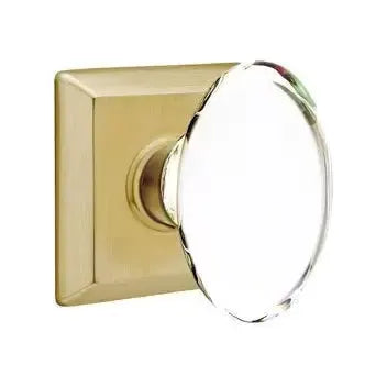Emtek Hampton Door Knob with Quincy Rose by Emtek